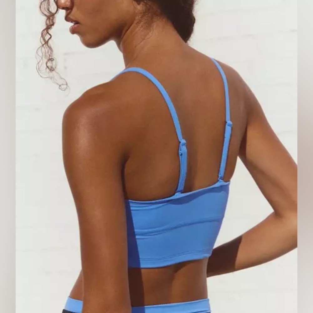 FP Movement by Free People Never Better Bandeau NWT Riviera Blue -L NWT - Picture 4 of 5
